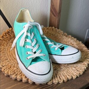 Converse Turquoise Canvas Sneakers